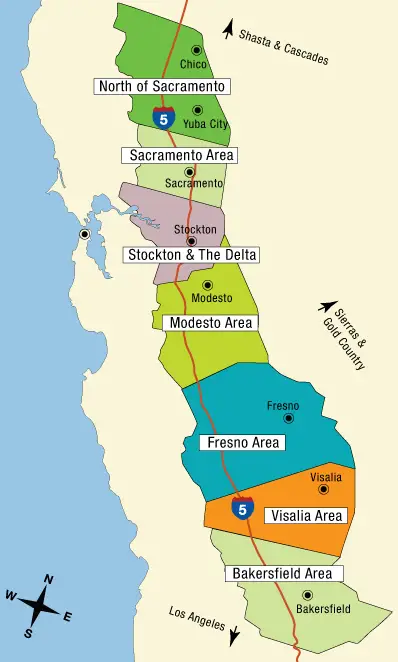 Central Valley Map