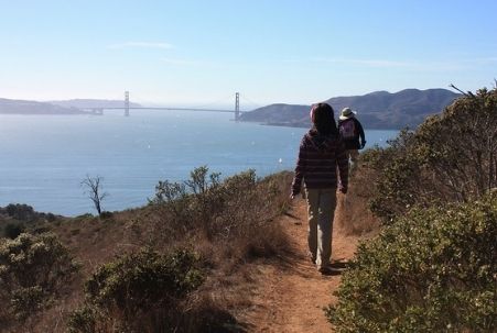 San Francisco Golden Gate Bridge from an Angel Island
