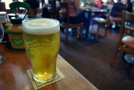 Beer at Sierra Nevada Taproom in Chico, CA