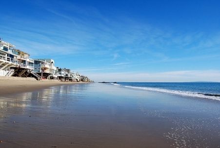 Carbon Beach, aka Billionaire's Beach, in Malibu, CA