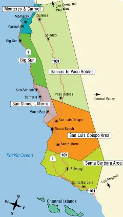 California Central Coast Vacation Ideas and Travel Info