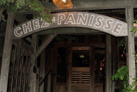 Entrance to Chez Panisse restaurant in Berkeley, CA