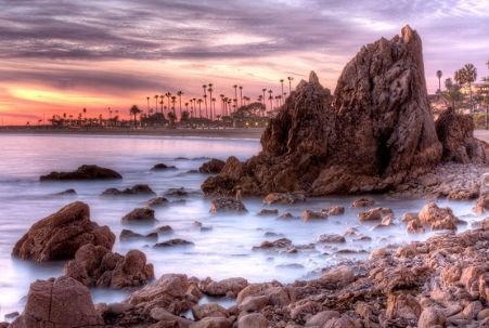 Sunset at Corona del Mar, CA