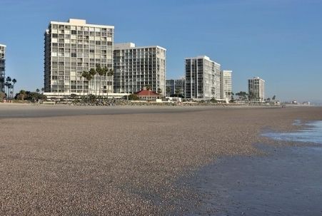 Beach in front of Hotel del Coronado on Coronado Island near San Diego, CA