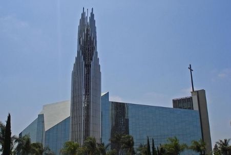 Christ Cathedral (formerly the Crystal Cathedral) in Garden Grove, CA