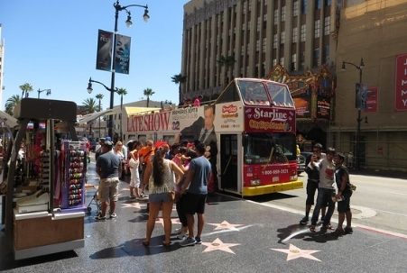 Hollywood Walk of Fame on Hollywood Boulevard