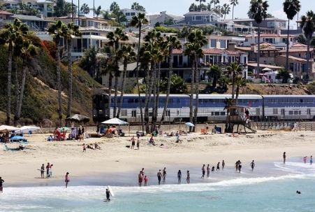 Metro Link Train along the South Orange County Coast