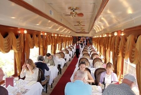 Napa Wine Train interior