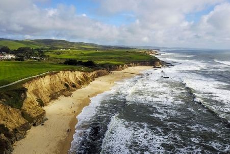 Pacific Ocean and Coast at Ritz-Carlton Resort, Half Moon Bay, CA