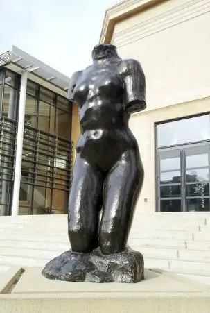 Rodin's "Prayer" statue at Stanford University, Cantor Center