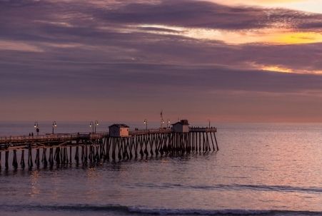 Sunset over the Pier at San Clemente, CA