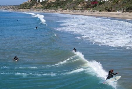 Surfers in San Clemente, CA