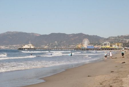 Santa Monica Beach and Pier