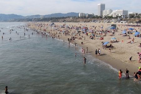 Beach at Santa Monica, CA