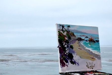 Unfinished Painting at Laguna Beach, CA