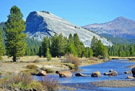 Lembert Dome near Tuolumne Lake in Yosemite National Park